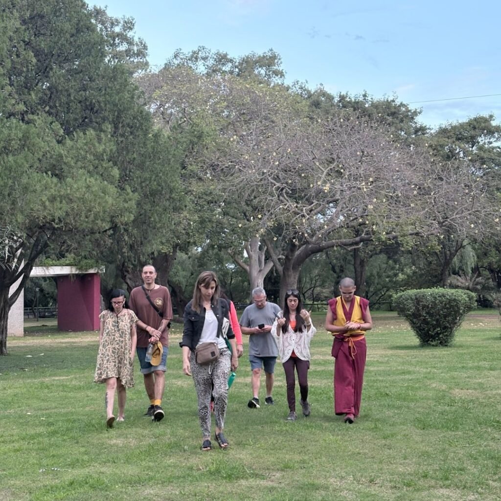 caminata y meditación
